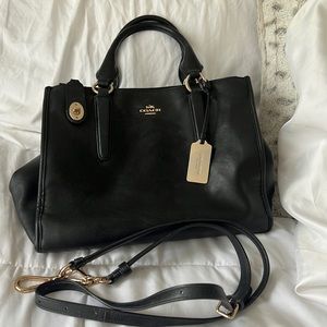 Sheepskin leather Coach handbag